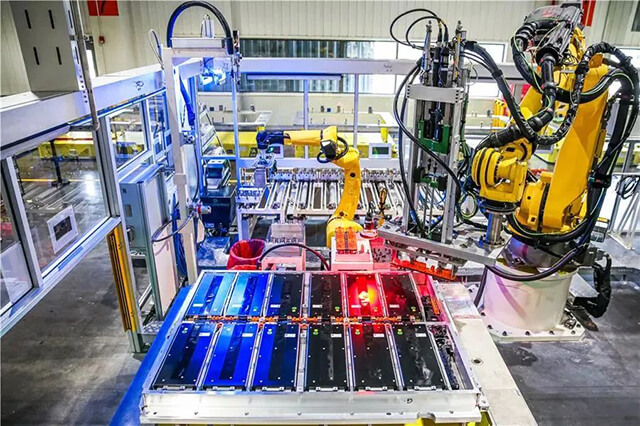 方殼電池PACK生產(chǎn)線