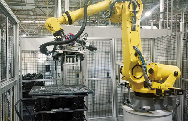 發(fā)動機(jī)缸體自動上下料