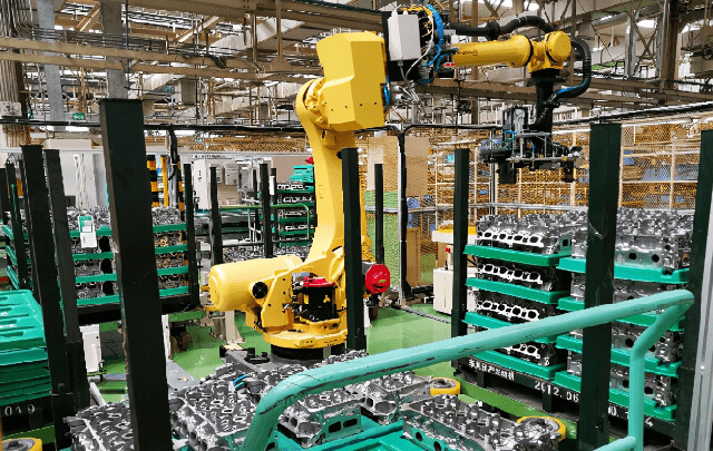 缸蓋加工機(jī)器人上下料