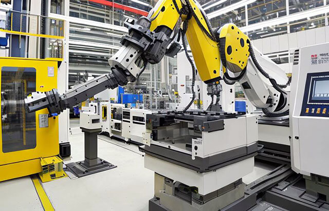 機(jī)床上下料機(jī)器人實現(xiàn)加工自動化